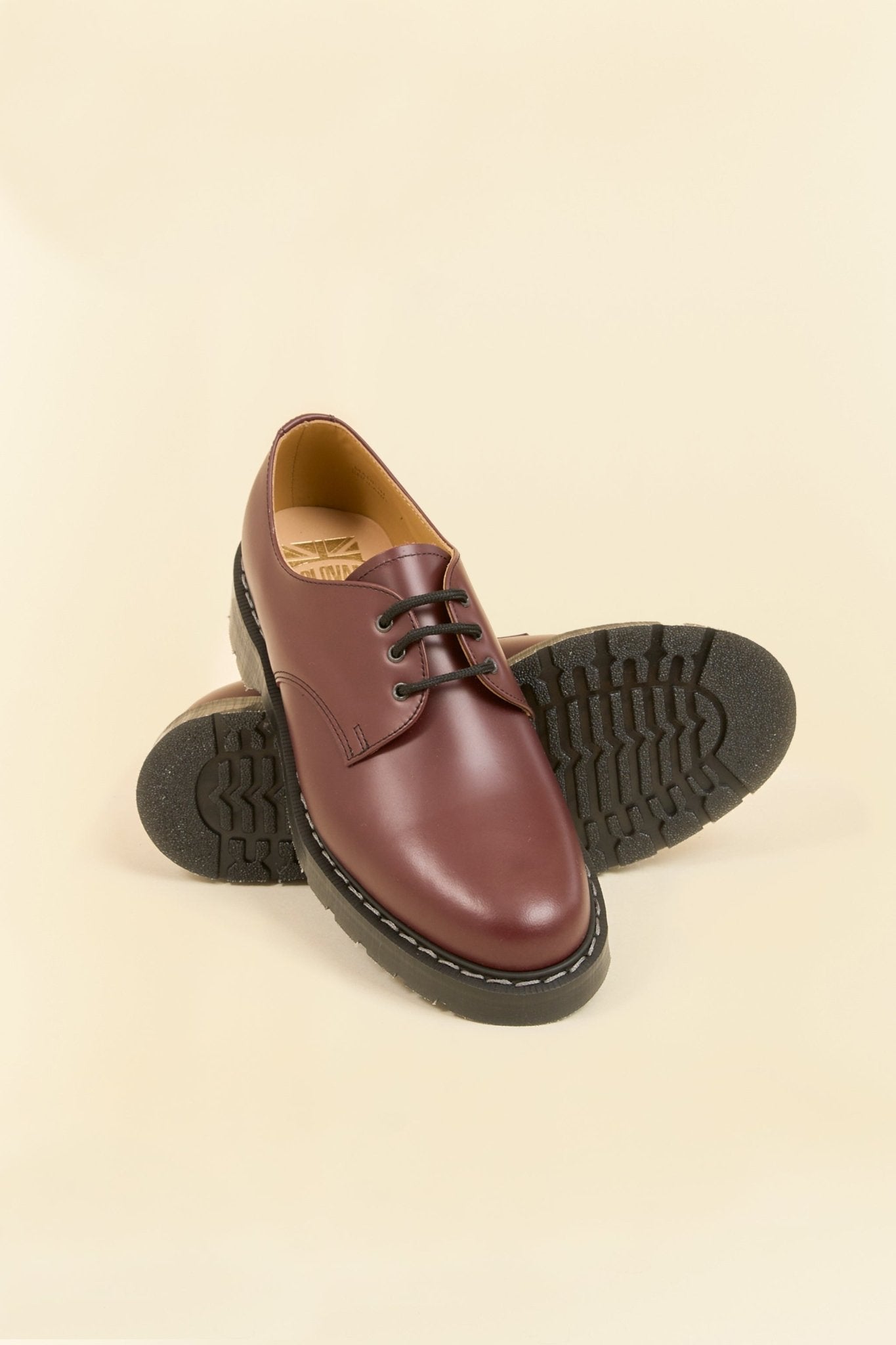 Solovair 3 Eye Gibson Shoe - Oxblood - Solovair - URAHARA