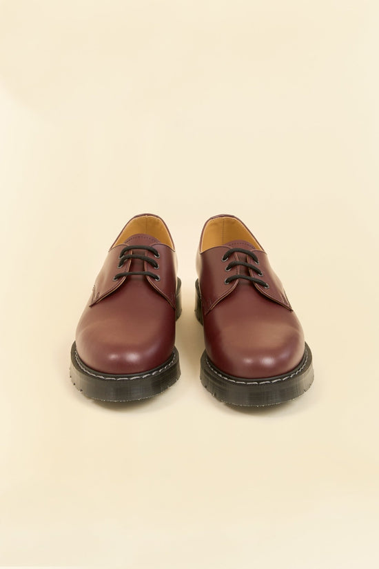 Solovair 3 Eye Gibson Shoe - Oxblood