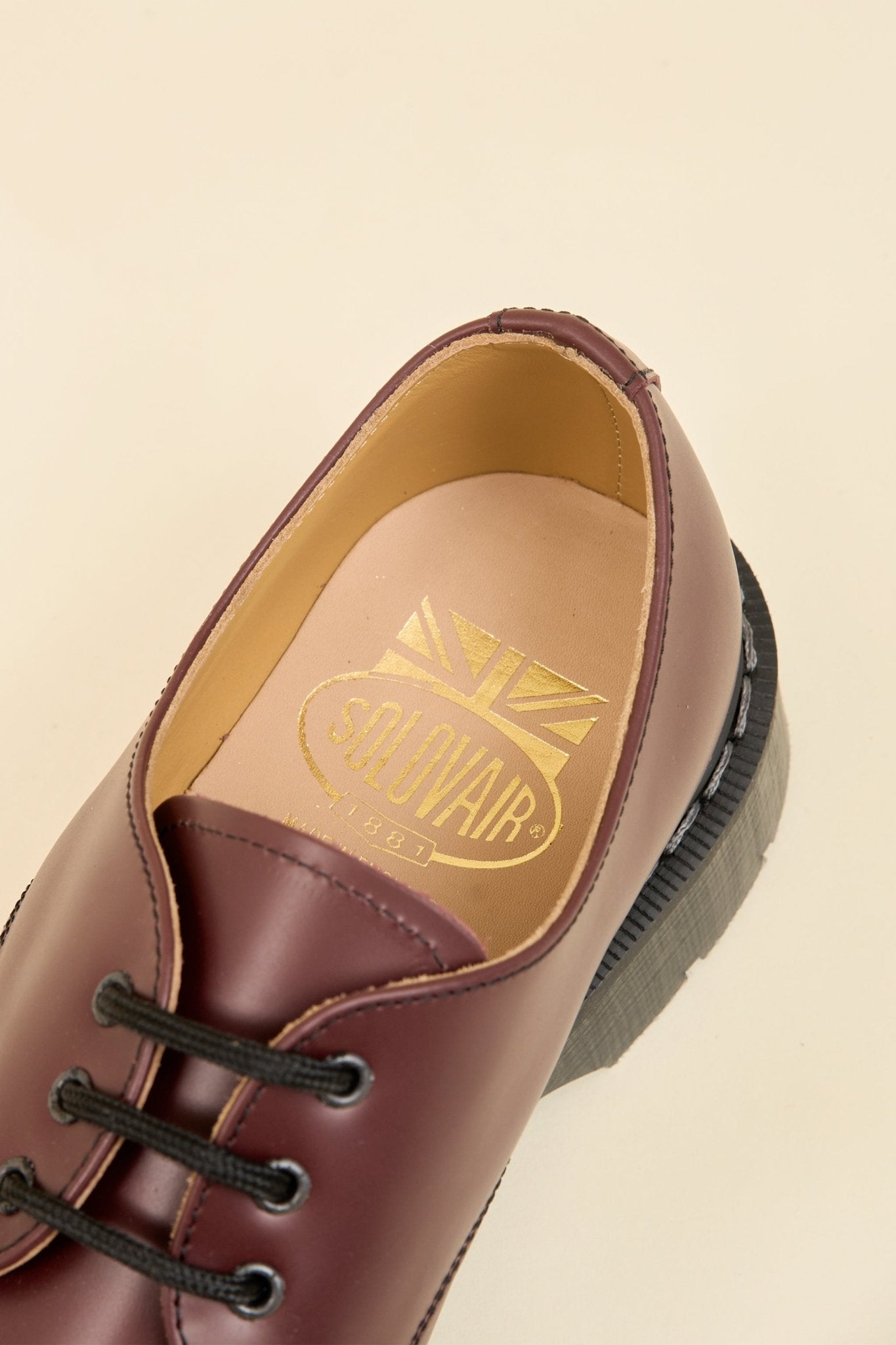 Solovair 3 Eye Gibson Shoe - Oxblood - Solovair - URAHARA