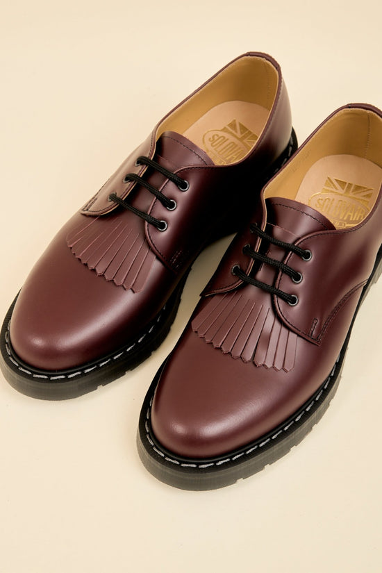 Solovair Kiltie - Ox Blood Hi Shine