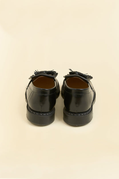 Solovair Tassel Loafer - Black Hi Shine - Solovair - URAHARA