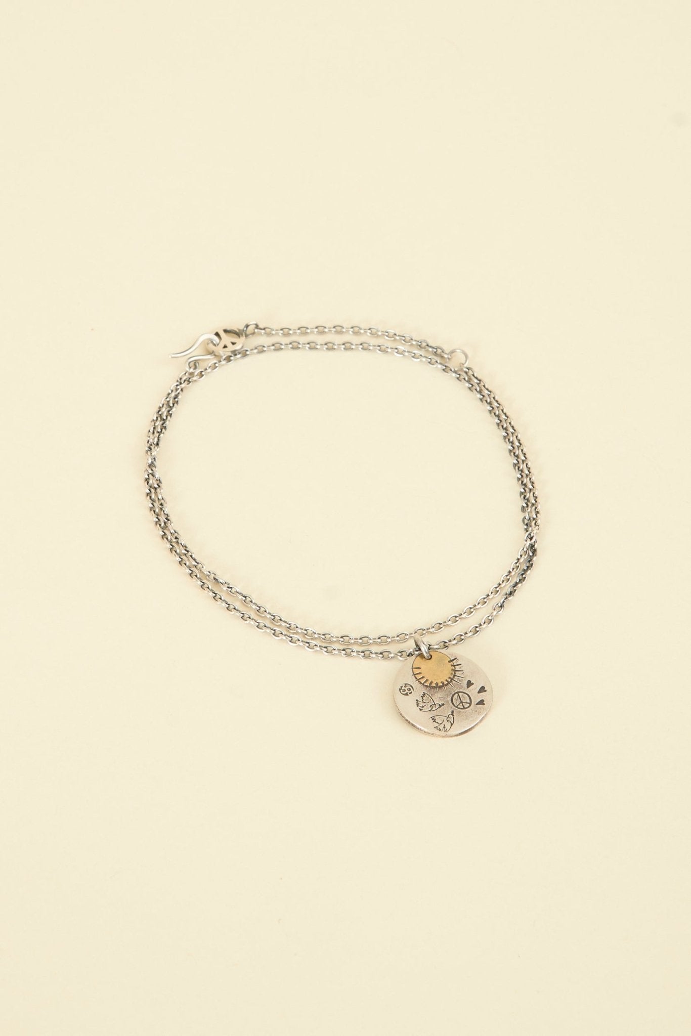 SunKu Love & Peace Necklace - Silver / Gold [SK - 017] - SunKu 39 - URAHARA