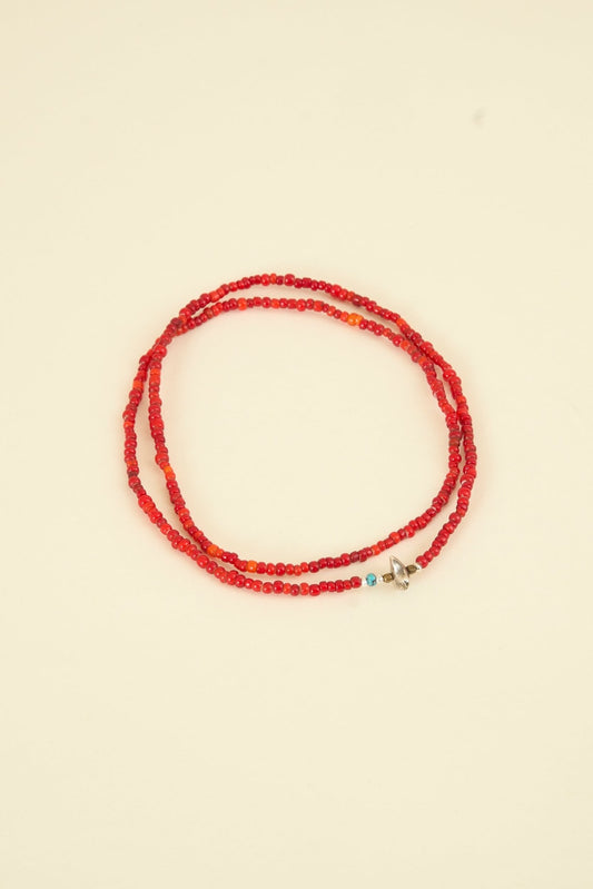 Sunku White Heart Necklace & Bracelet - Red [SK - 122] - SunKu 39 - URAHARA