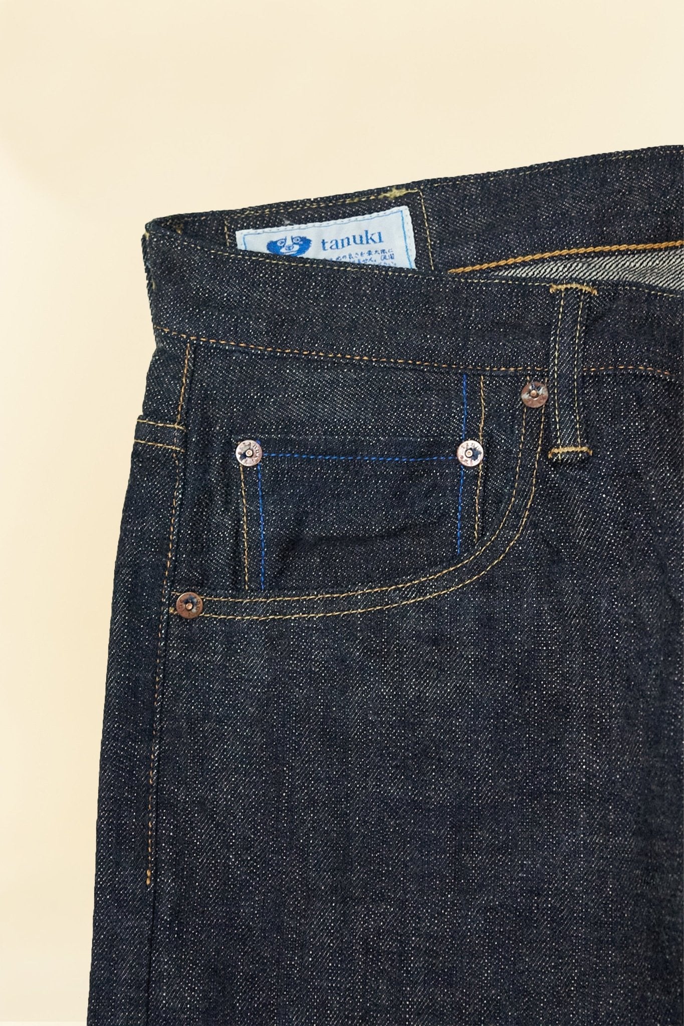 Tanuki 14oz "Zetto" High Rise Tapered Selvedge Jeans - Tanuki - URAHARA