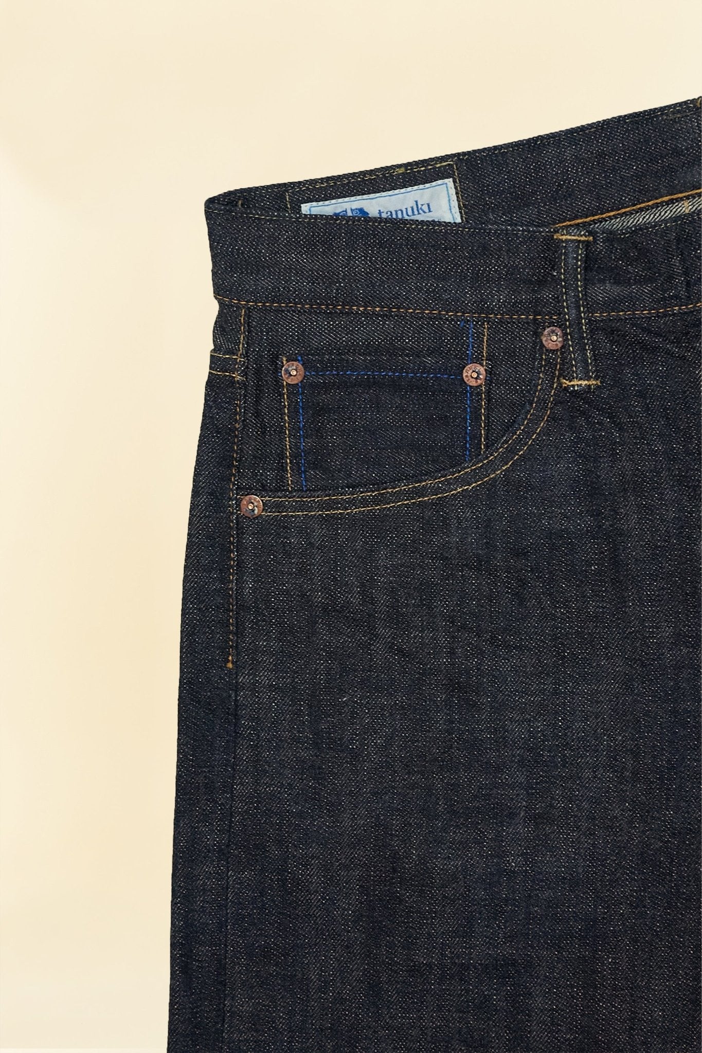 Tanuki 14oz "Zetto" Regular Straight Selvedge Jeans - Tanuki - URAHARA