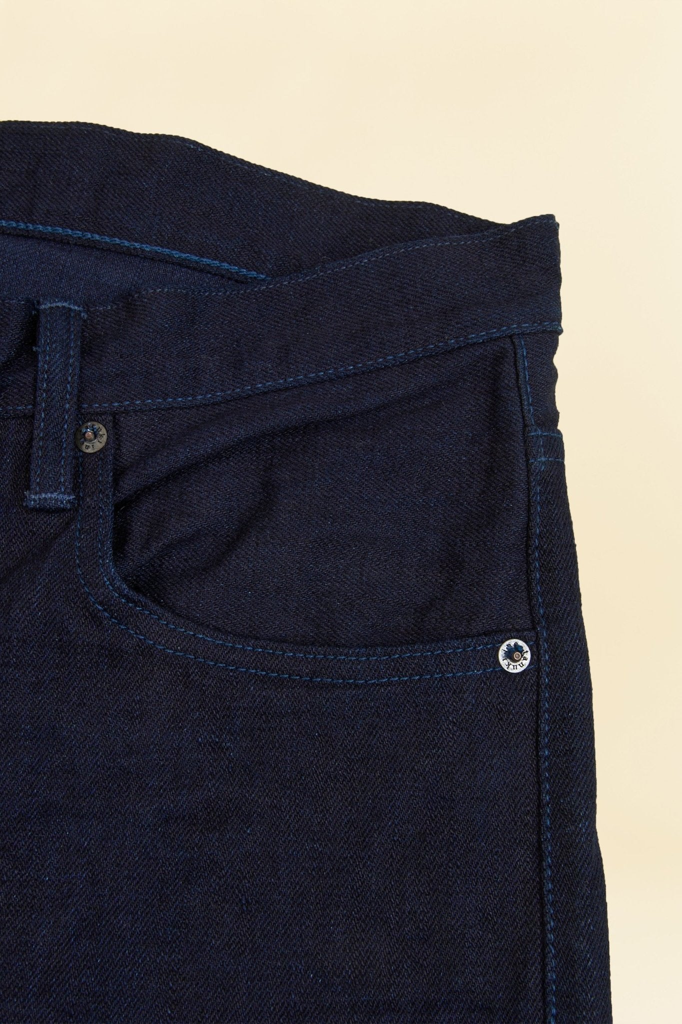 Tanuki 15oz "Double Indigo" High Rise Tapered Selvedge Jeans - Tanuki - URAHARA