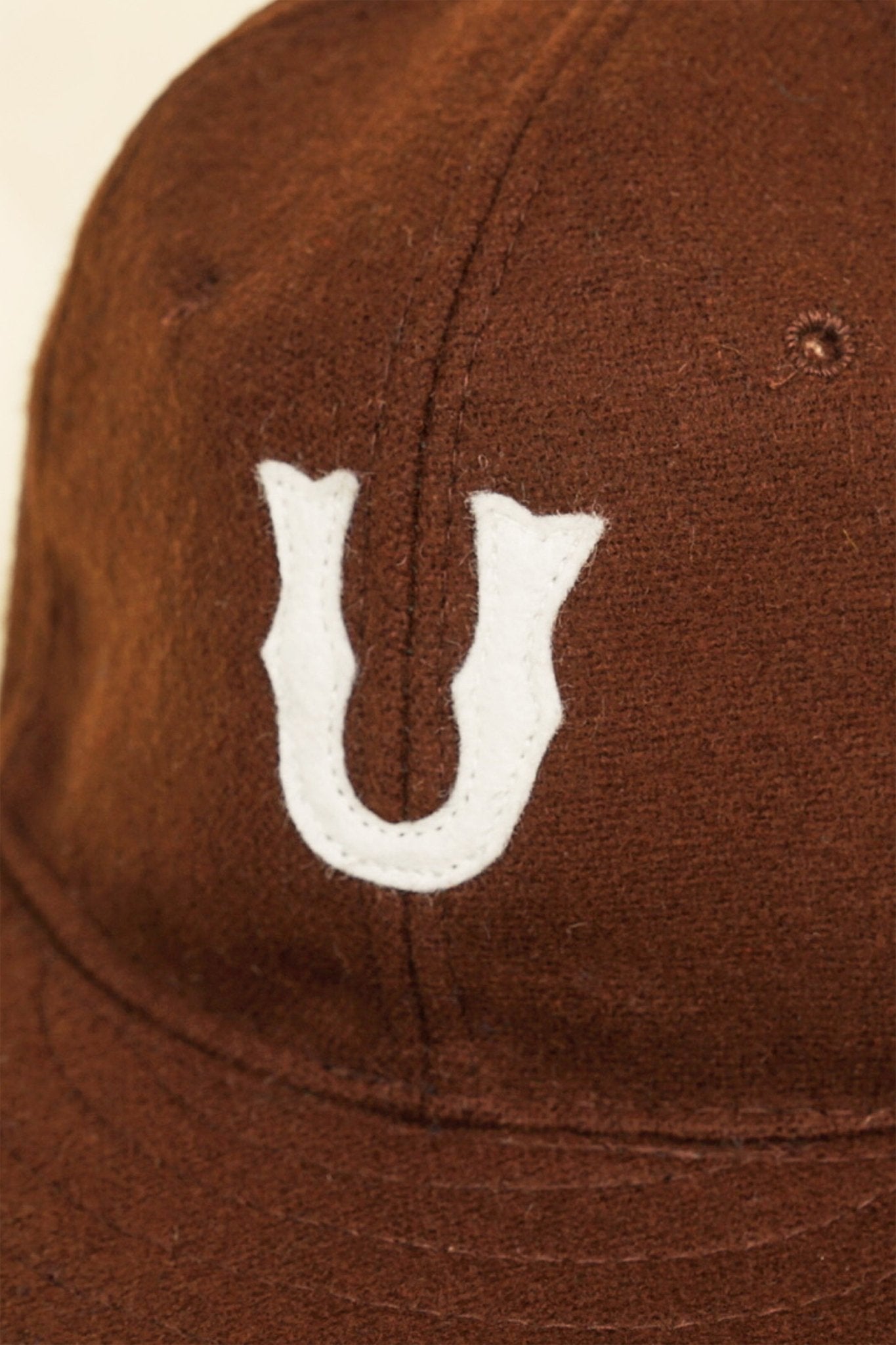 URAHARA x Troy O'Shea Early 1900's Baseball Cap - Brown Melton Wool -URAHARA - URAHARA