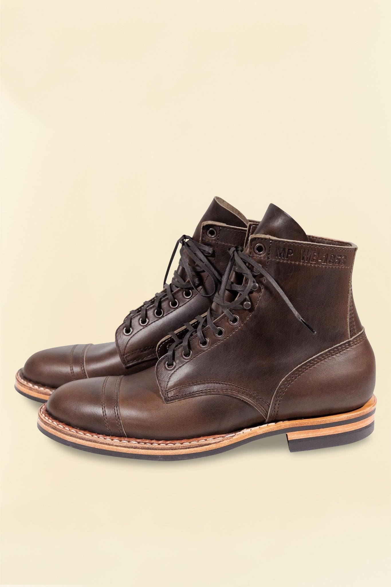 White's Boots MP - Sherman Toe Cap (Dainite Sole) - Cinnamon Wax Flesh - Whites Boots - URAHARA