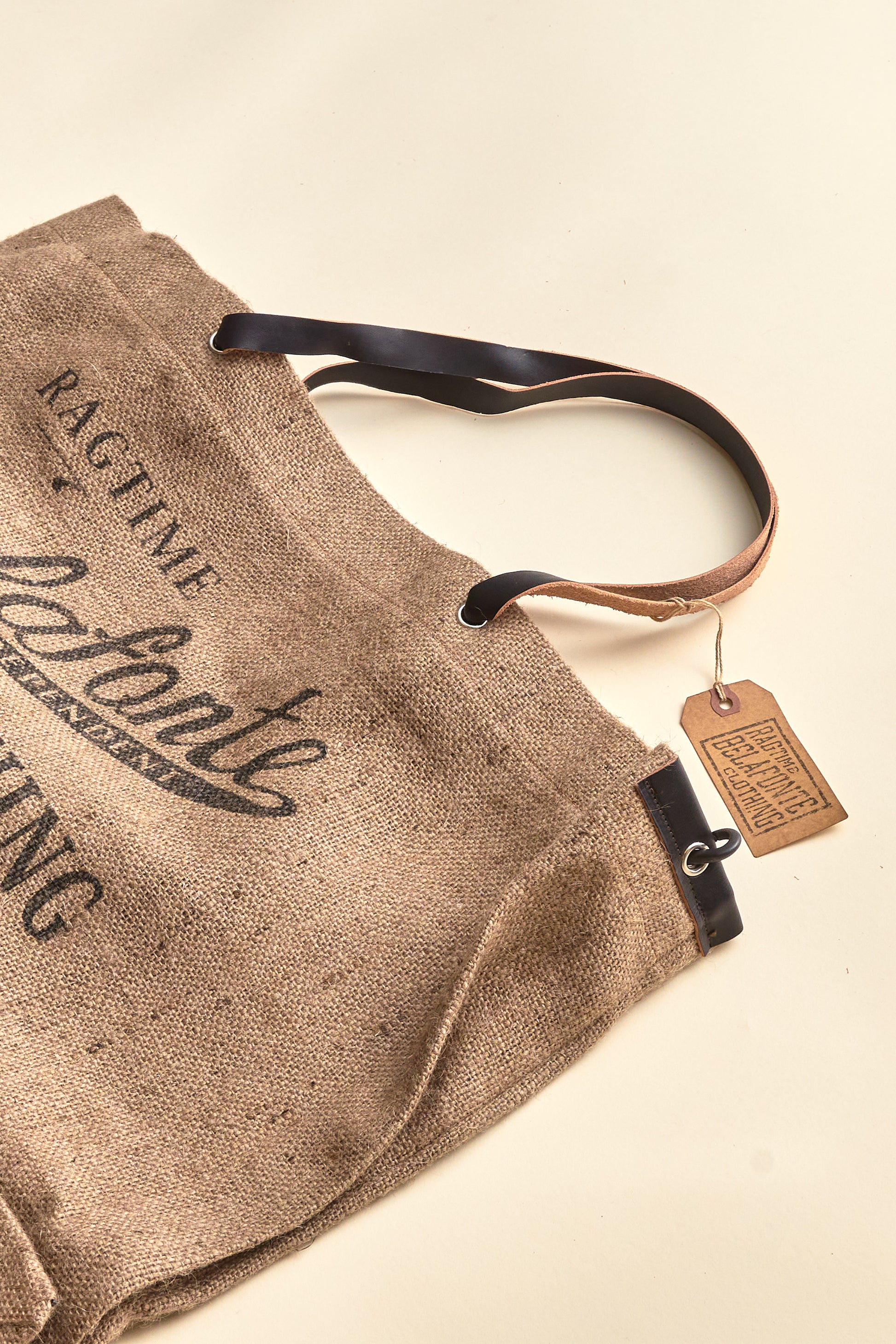 Belafonte Ragtime Store Script Bag - Jute Brown -Belafonte - URAHARA