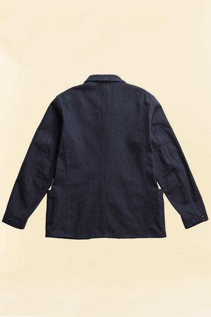 Addict Clothes ACVM Herringbone Work Jacket - Navy -Addict Clothes - URAHARA