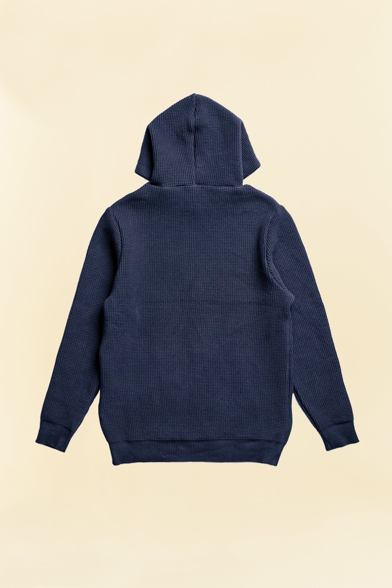 Addict Clothes ACVM Waffle Cotton Knit Hoodie - Ink Blue -Addict Clothes - URAHARA