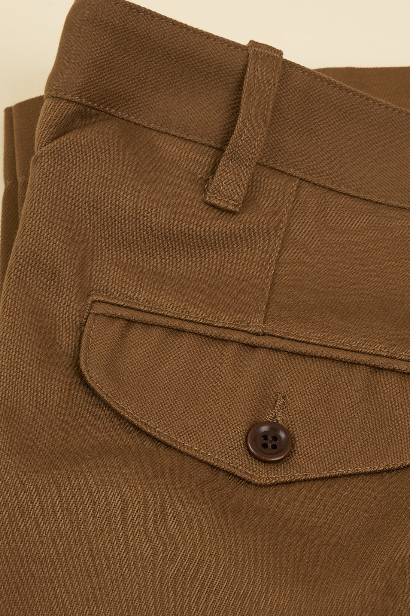 Addict Clothes Single Pleated Army Trousers - Khaki -Addict Clothes - URAHARA