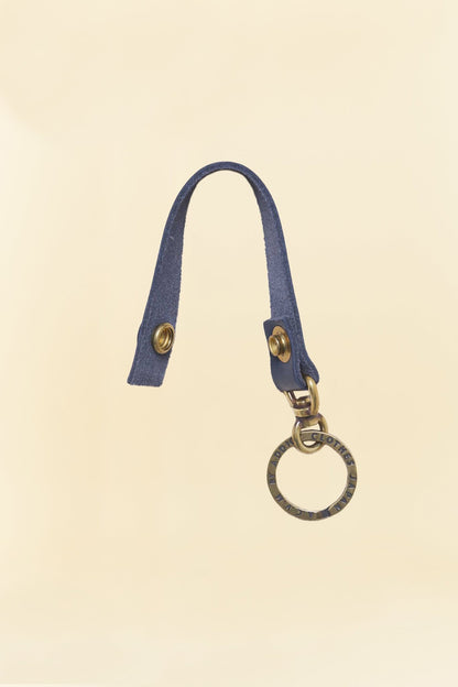 Addict Clothes Steerhide Key Holder - Dark Blue -Addict Clothes - URAHARA