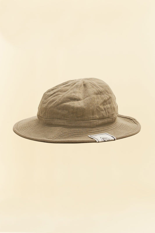 Addict Clothes x HW Dog & Co Linen Fatigue Hat - Beige -Addict Clothes - URAHARA