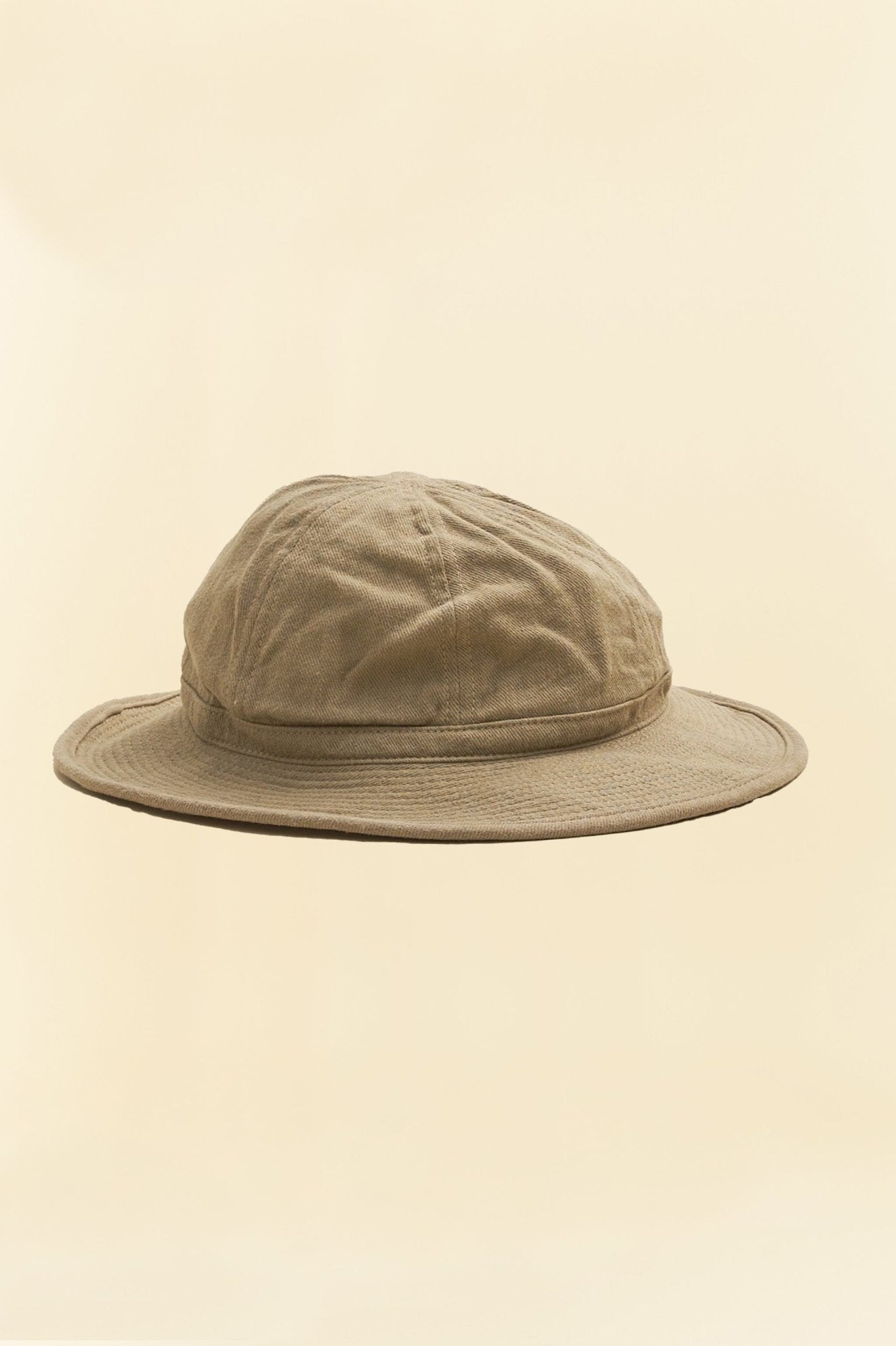 Addict Clothes x HW Dog & Co Linen Fatigue Hat - Beige -Addict Clothes - URAHARA