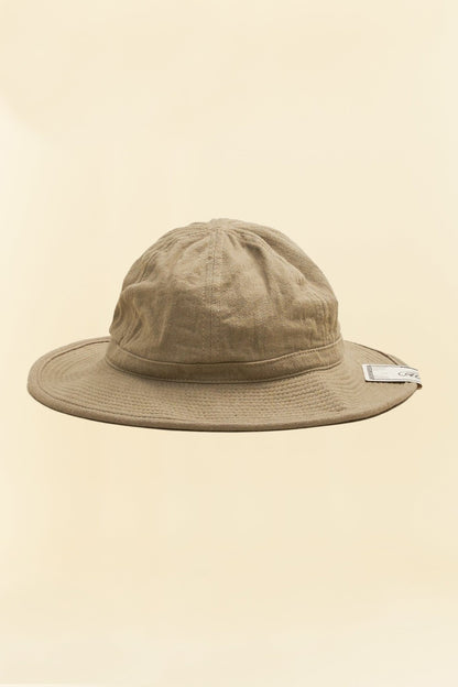 Addict Clothes x HW Dog & Co Linen Fatigue Hat - Beige -Addict Clothes - URAHARA