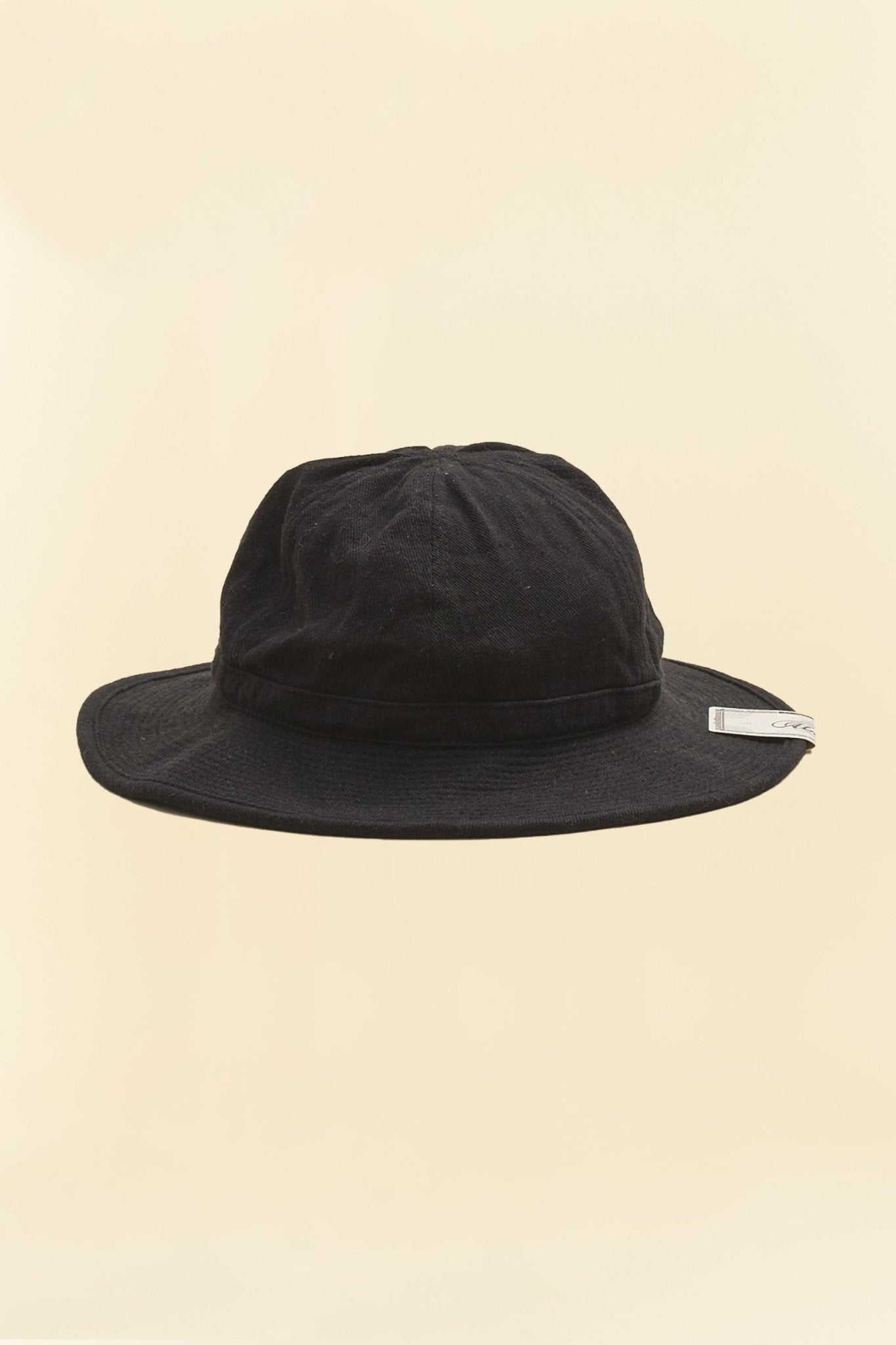 Addict Clothes x HW Dog & Co Linen Fatigue Hat - Black -Addict Clothes - URAHARA