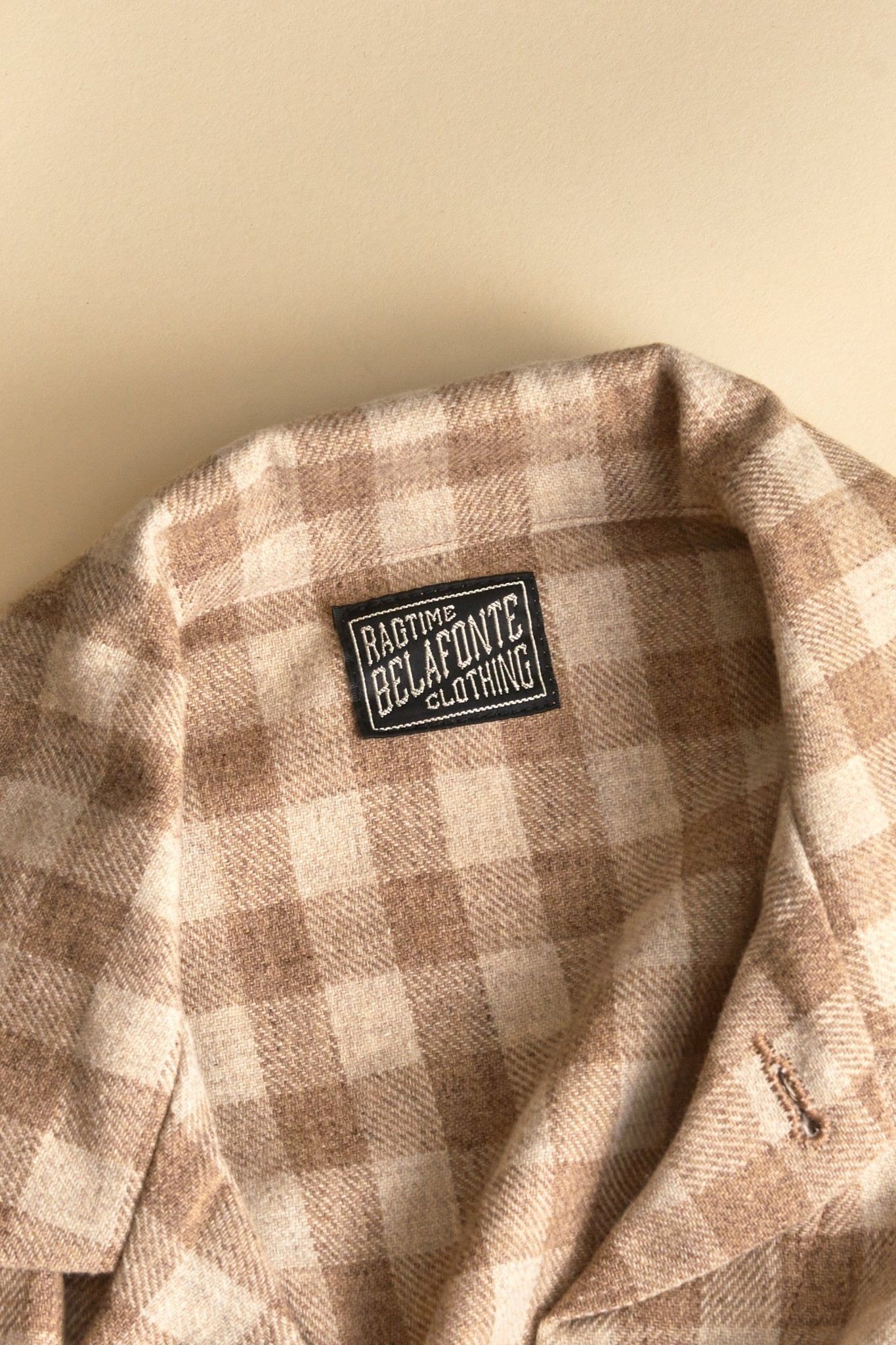 Belafonte Ragtime A1 Jacket - Beige Buffalo Check -Belafonte - URAHARA