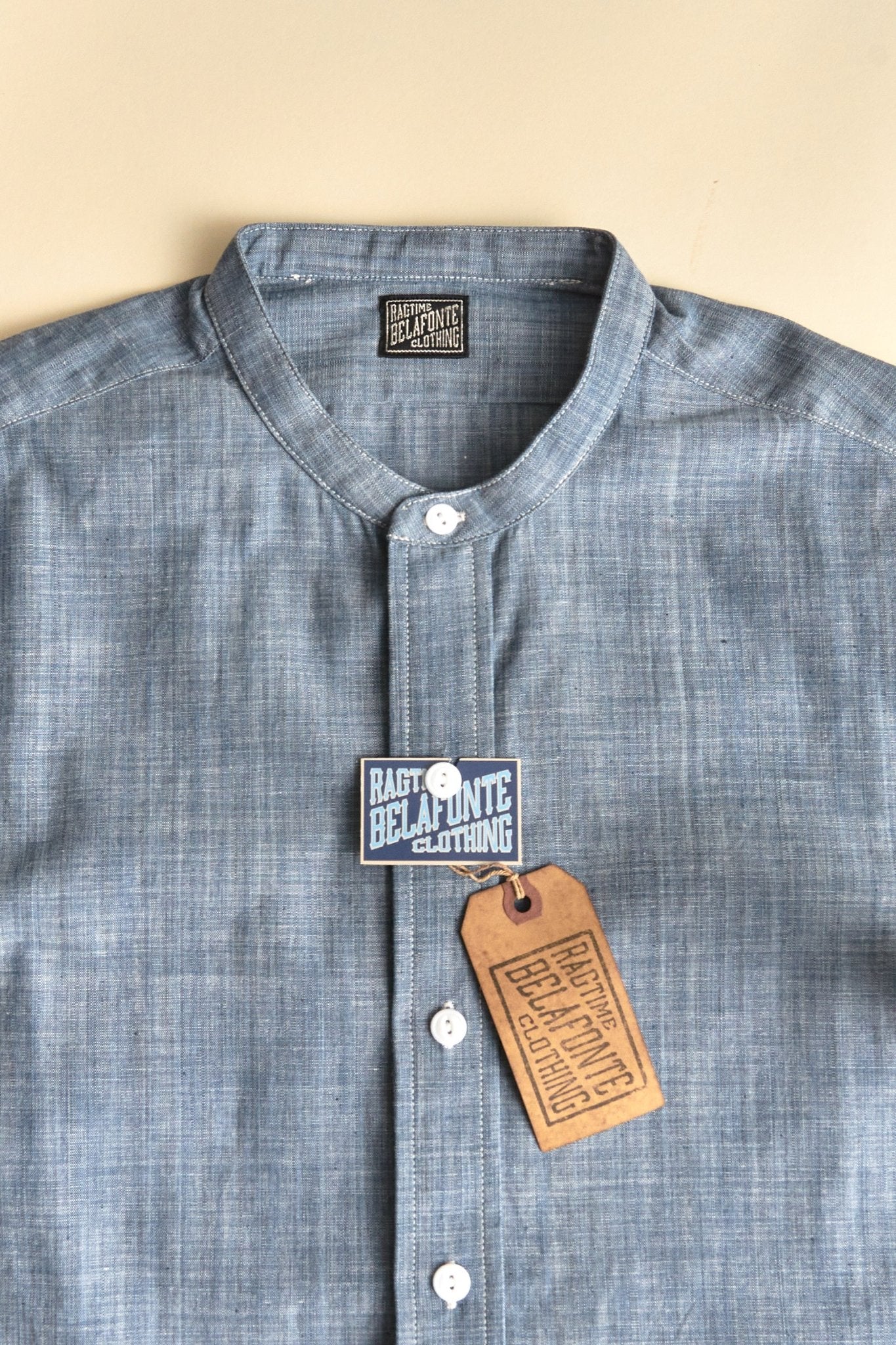 Belafonte Ragtime Band Collar B.Broad - Blue Chambray -Belafonte - URAHARA