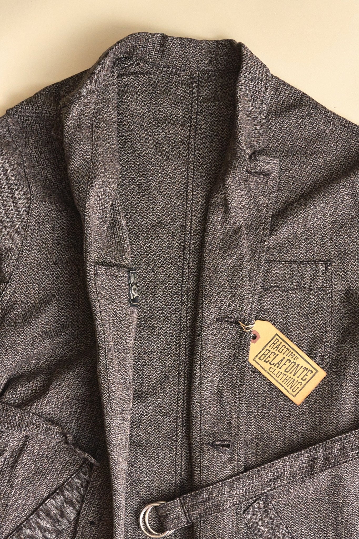 Belafonte Ragtime Cotton / Linen G-Coat - Smoky Salt 'N' Pepper -Belafonte - URAHARA