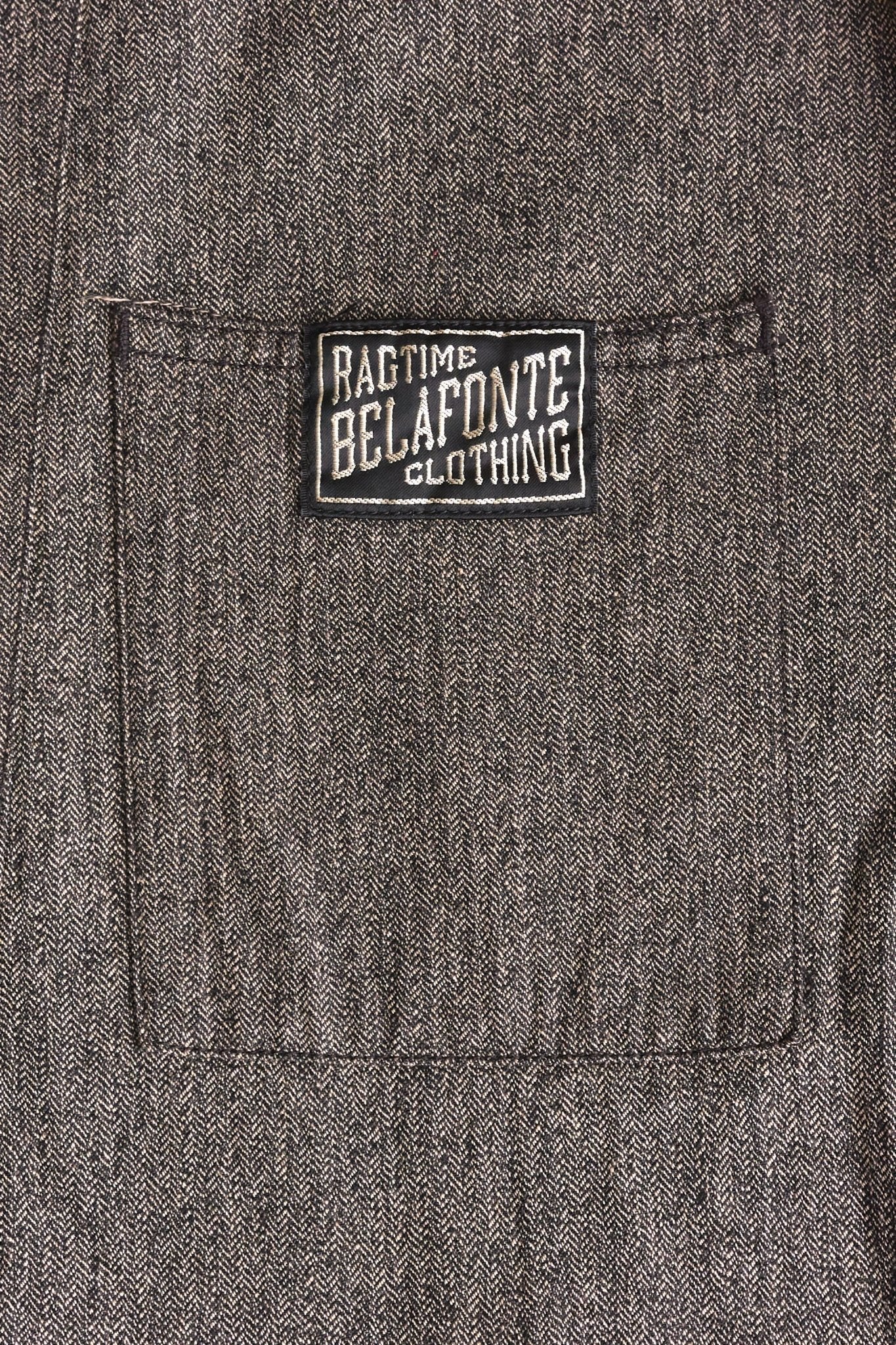 Belafonte Ragtime Cotton / Linen G-Coat - Smoky Salt 'N' Pepper -Belafonte - URAHARA