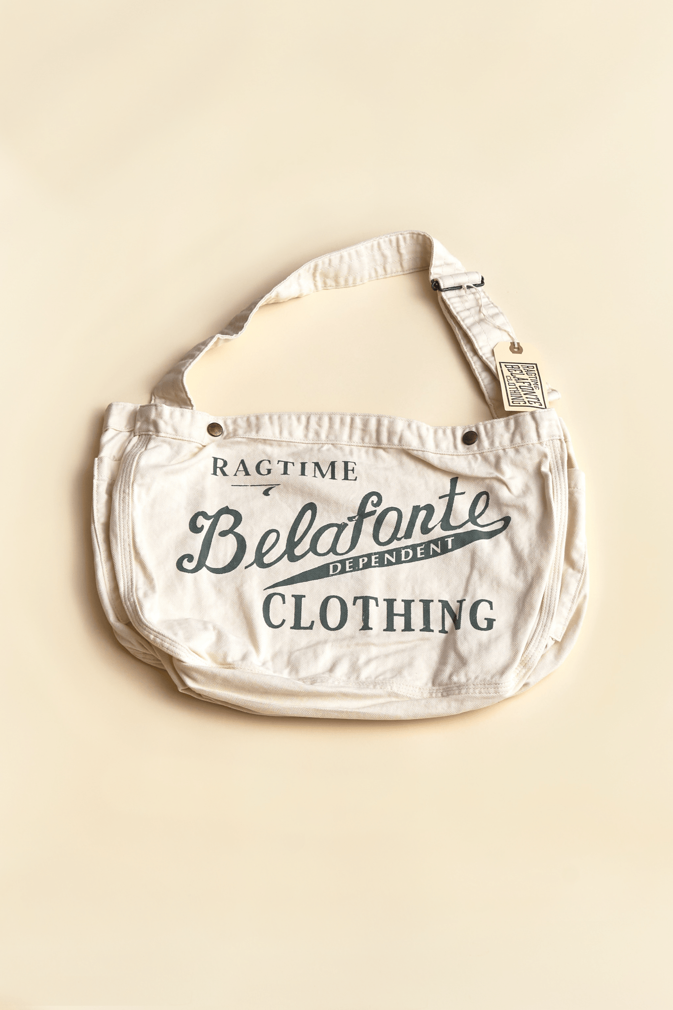 Belafonte Ragtime Newspaper Script Bag - Ivory -Belafonte - URAHARA