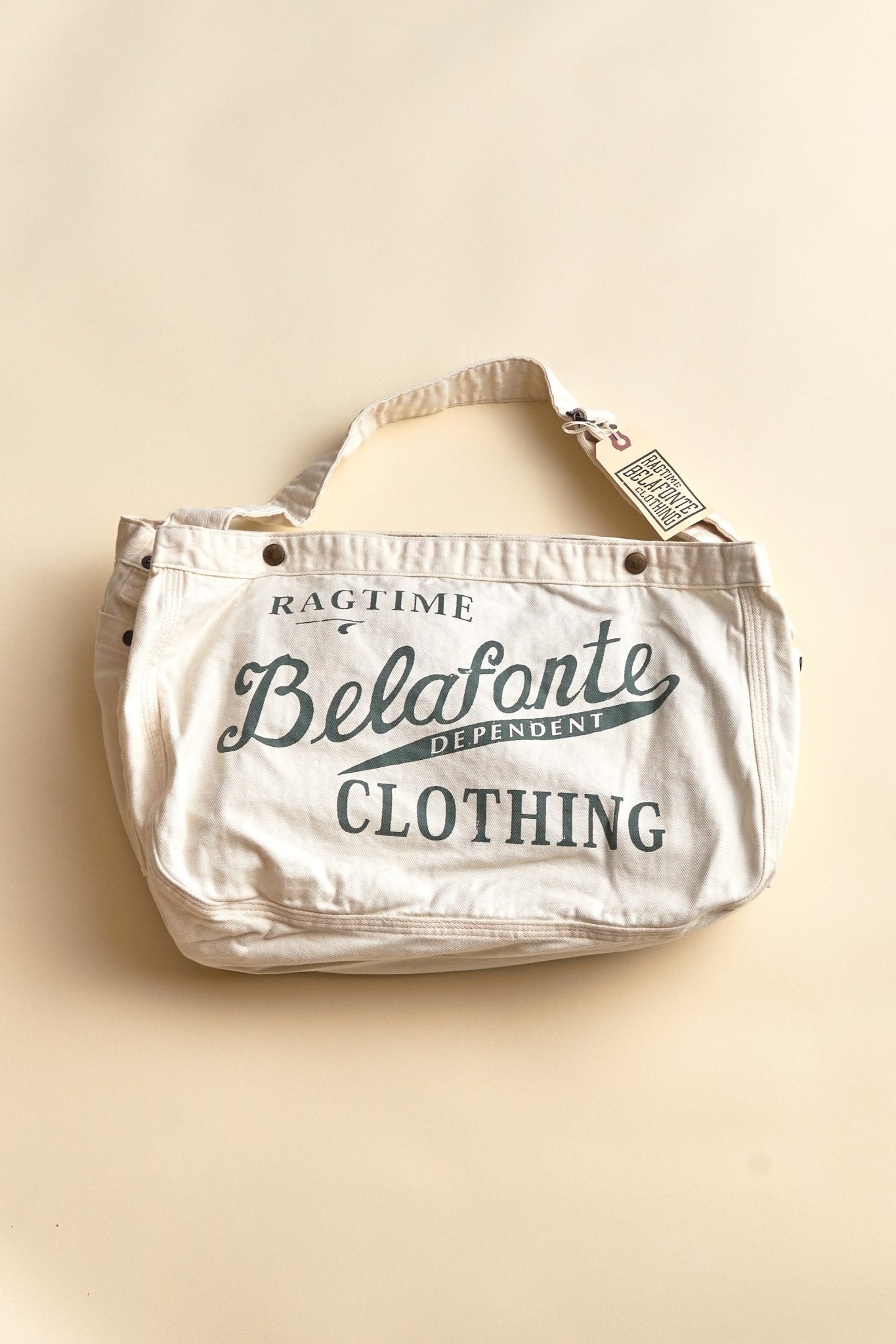 Belafonte Ragtime Newspaper Script Bag - Ivory -Belafonte - URAHARA