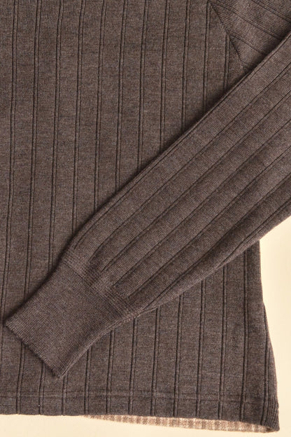 Belafonte Ragtime Panel Cardigan - Smoky Brown -Belafonte - URAHARA