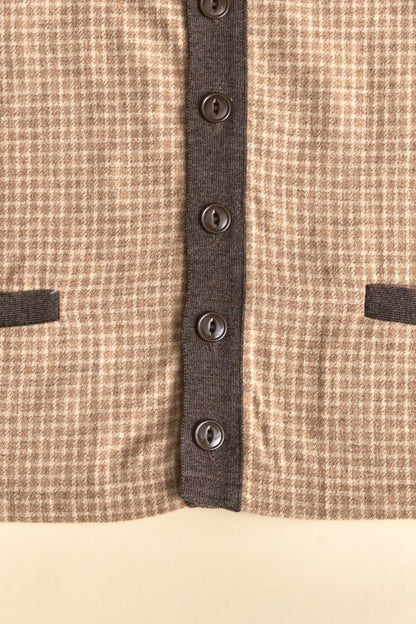 Belafonte Ragtime Panel Cardigan - Smoky Brown -Belafonte - URAHARA