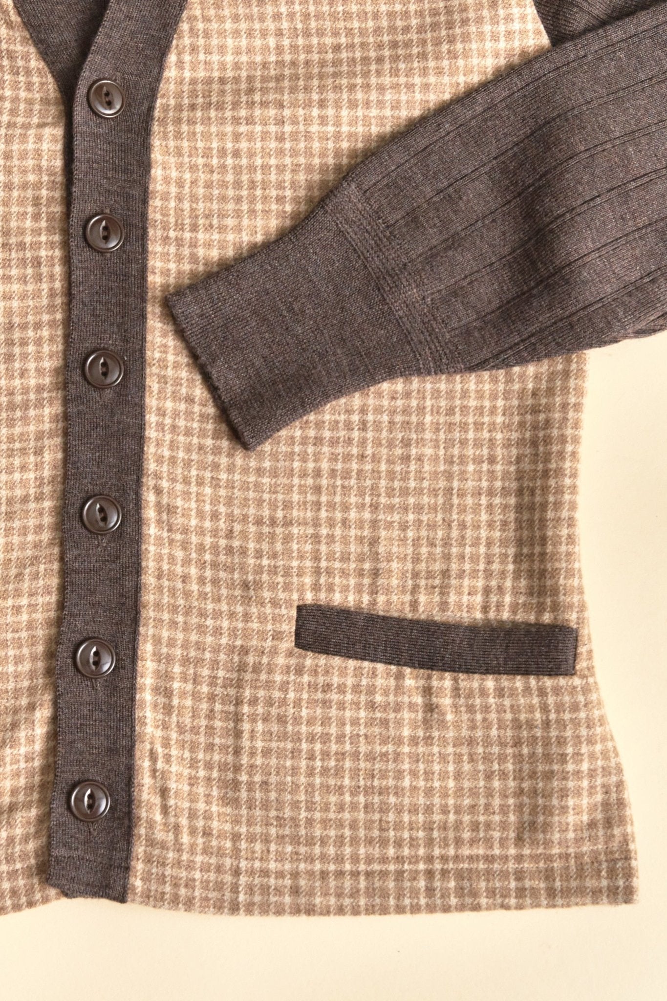 Belafonte Ragtime Panel Cardigan - Smoky Brown -Belafonte - URAHARA