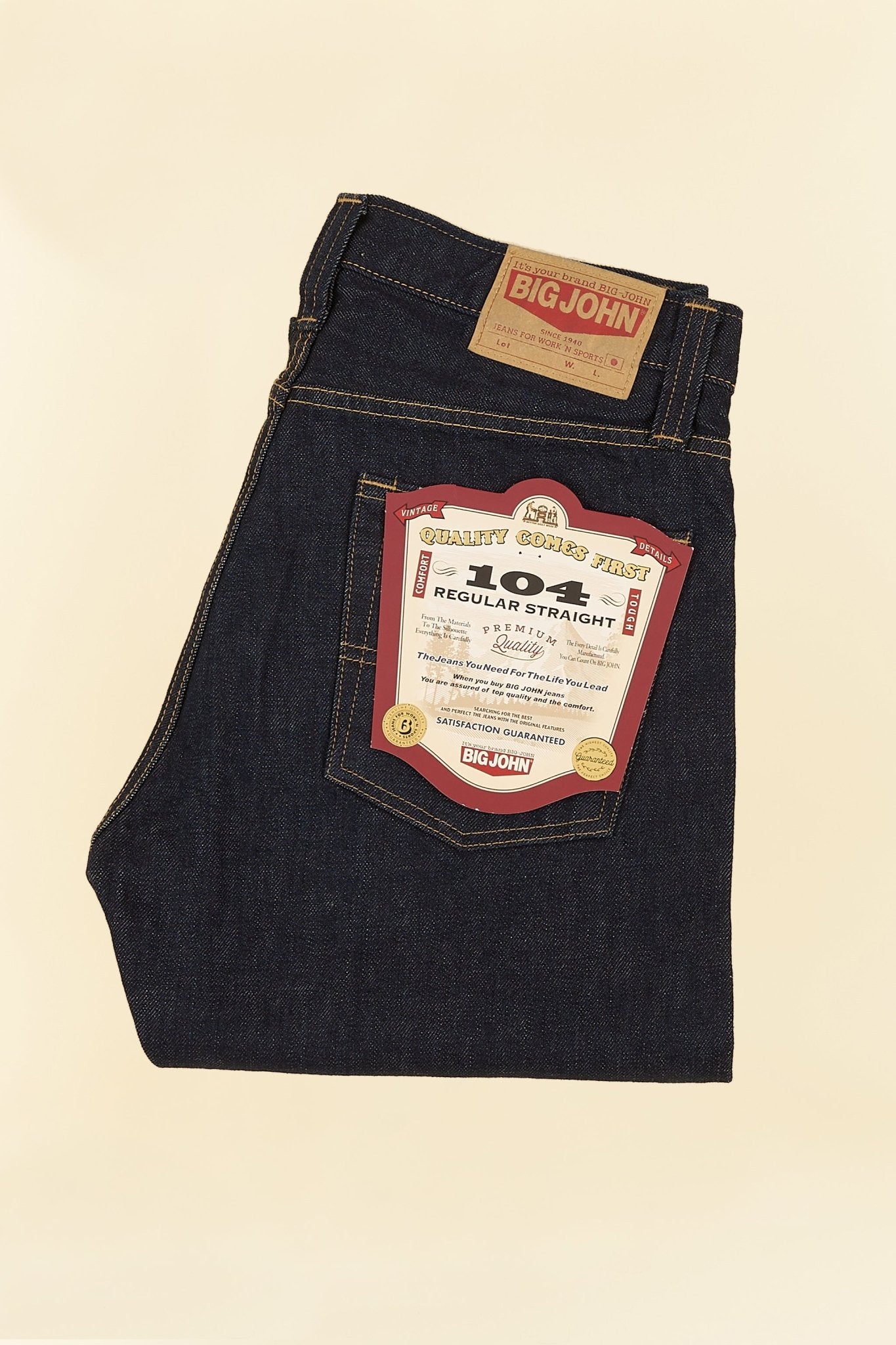 Big John 104 Regular Straight Denim -Big John - URAHARA