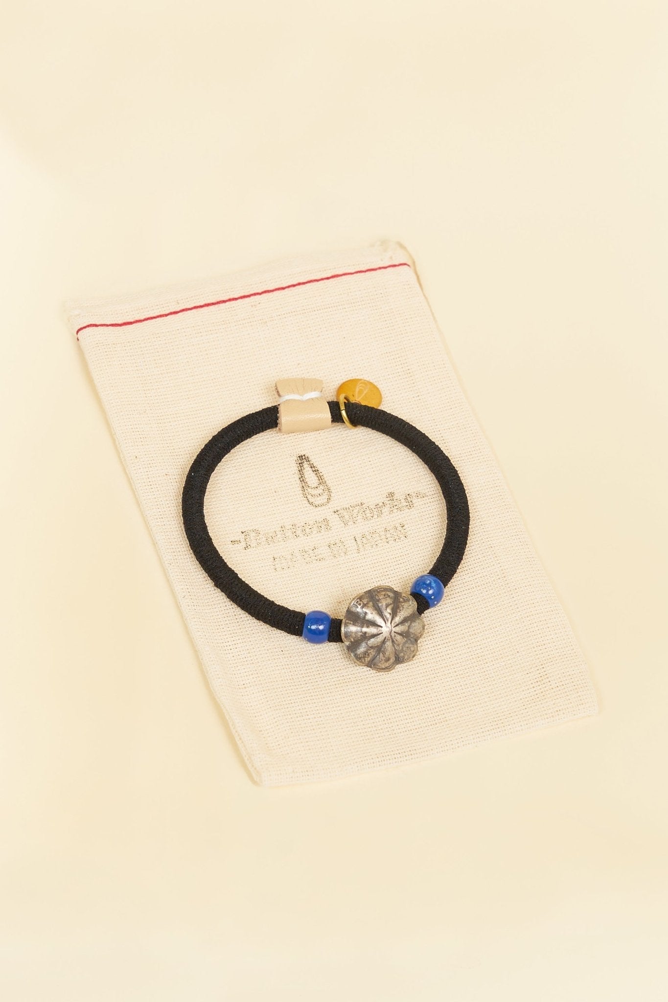 Button Works Mercury Dime Concho Bracelet Gum -Black & Blue -Button Works - URAHARA