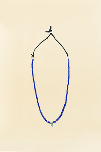 Button Works White Hearts Necklace & Bracelet - Blue -Button Works - URAHARA