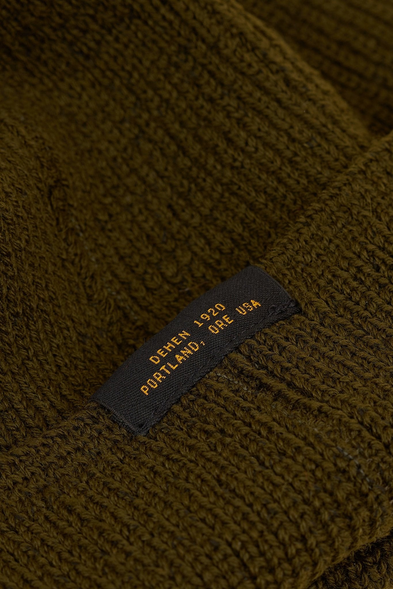 Dehen Wool Knit Watch Cap - Loden -Dehen - URAHARA