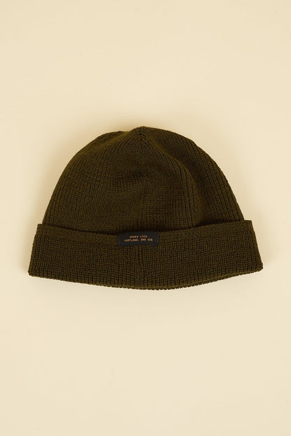 Dehen Wool Knit Watch Cap - Loden -Dehen - URAHARA