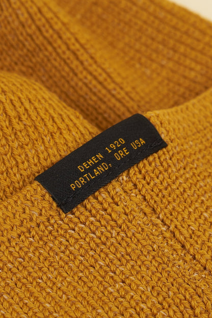 Dehen Wool Knit Watch Cap - Old Gold -Dehen - URAHARA