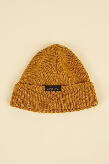 Dehen Wool Knit Watch Cap - Old Gold -Dehen - URAHARA