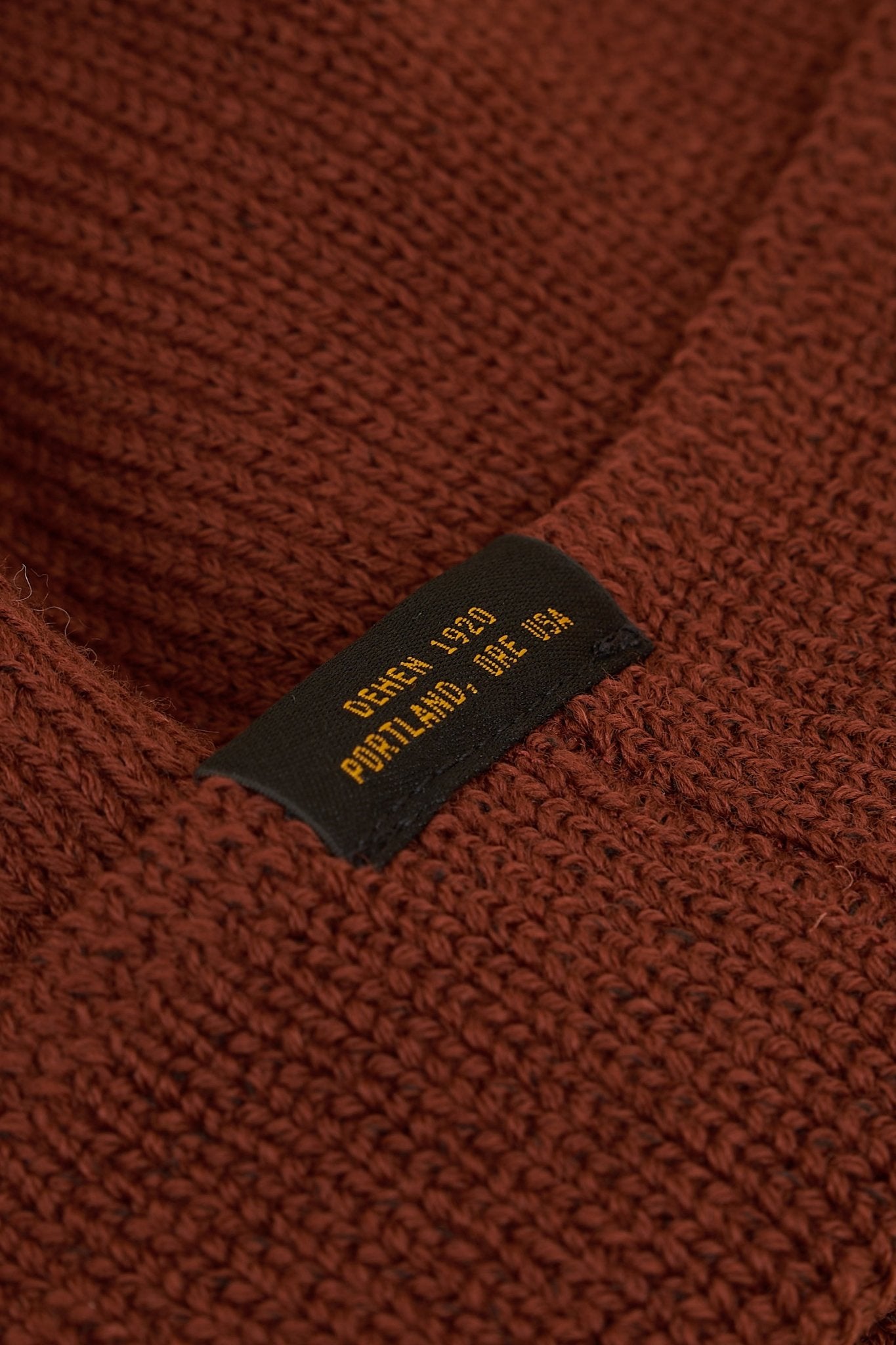 Dehen Wool Knit Watch Cap - Tobacco -Dehen - URAHARA