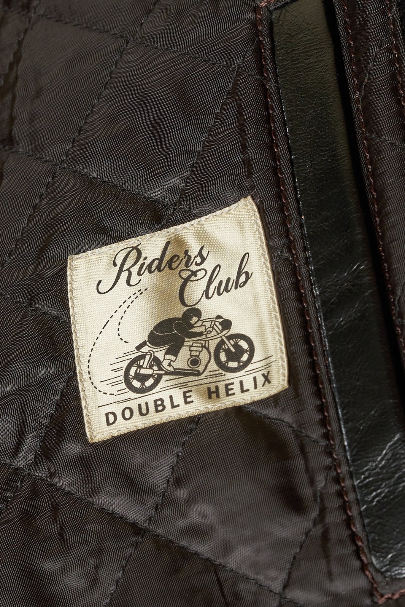 Double Helix 'Deviant' Horsehide Leather Jacket - Black -Double Helix - URAHARA