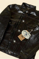 Double Helix 'Gold Digger' Type 2 Horsehide Leather Jacket - Black -Double Helix - URAHARA