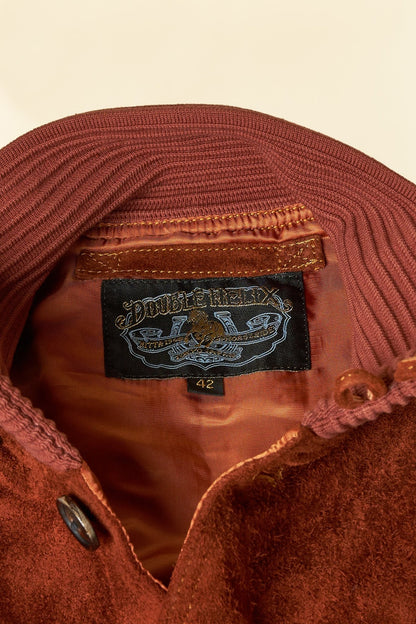 Double Helix 'Huntsman' Horsehide Suede Jacket - Brown -Double Helix - URAHARA