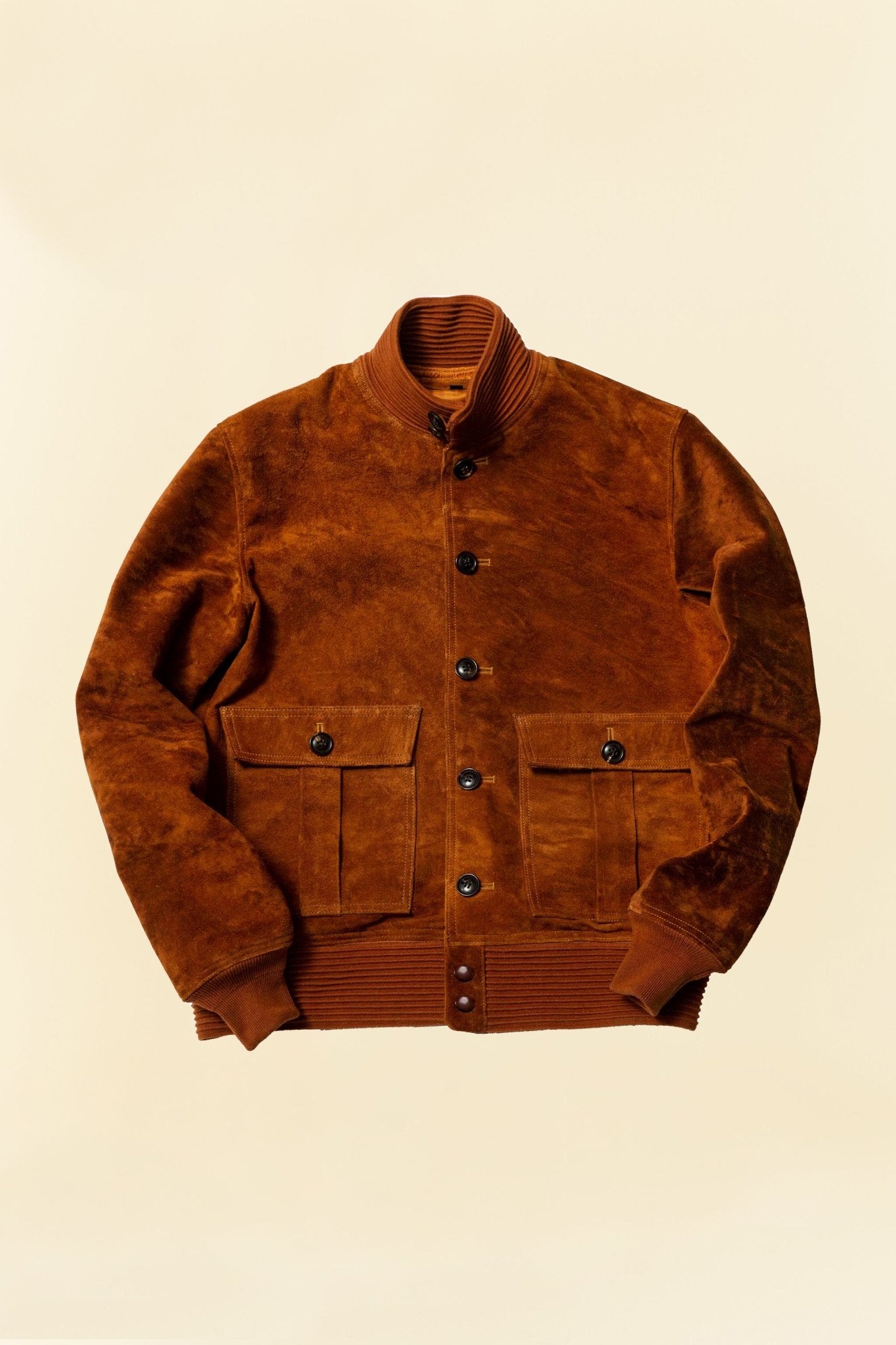 Double Helix 'Huntsman' Horsehide Suede Jacket - Brown -Double Helix - URAHARA