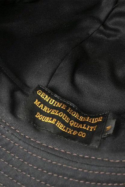 Double Helix Military Horsehide Hat - Black -Double Helix - URAHARA