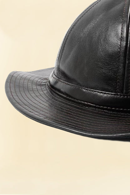 Double Helix Military Horsehide Hat - Black -Double Helix - URAHARA