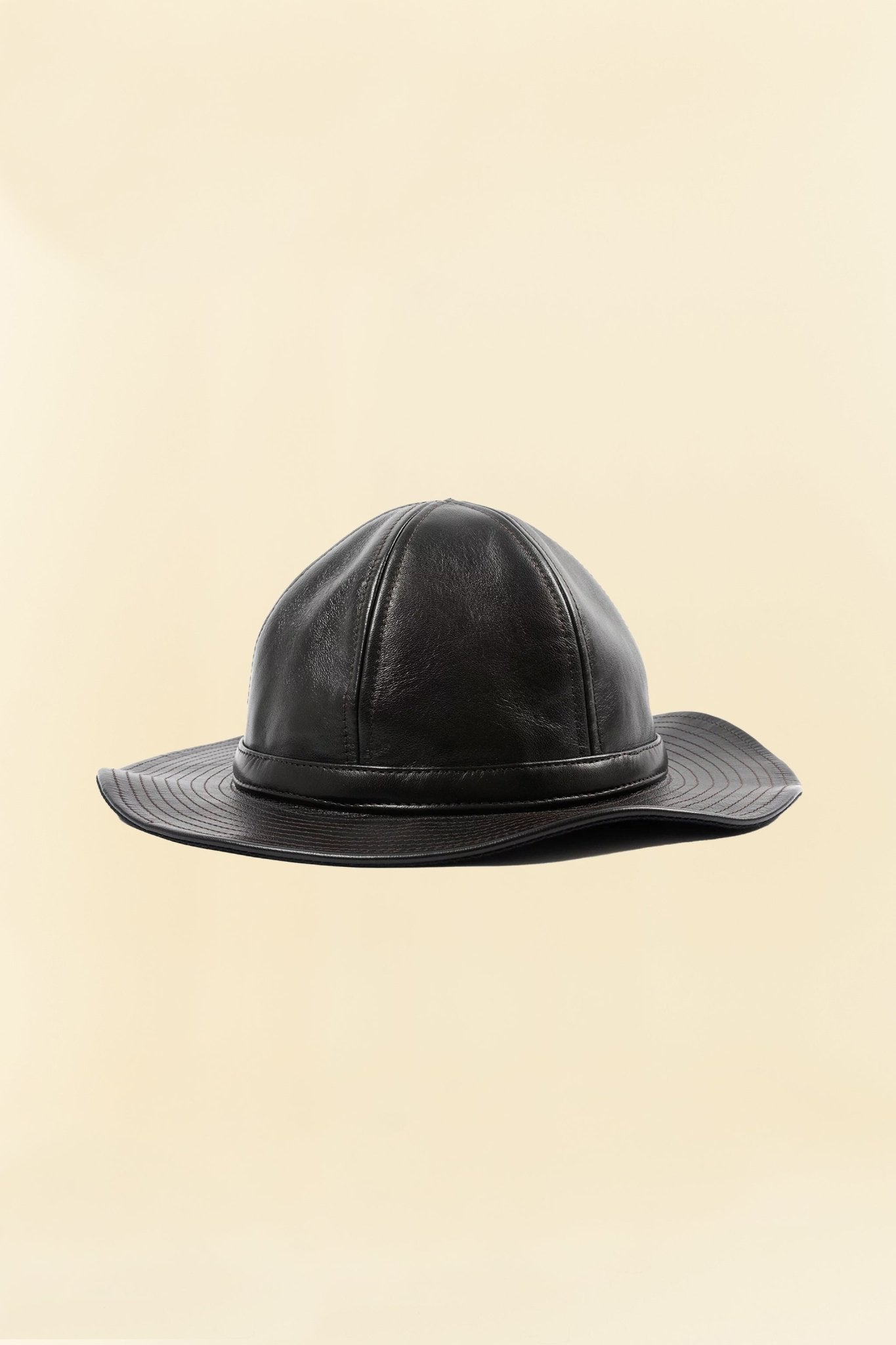 Double Helix Military Horsehide Hat - Black -Double Helix - URAHARA