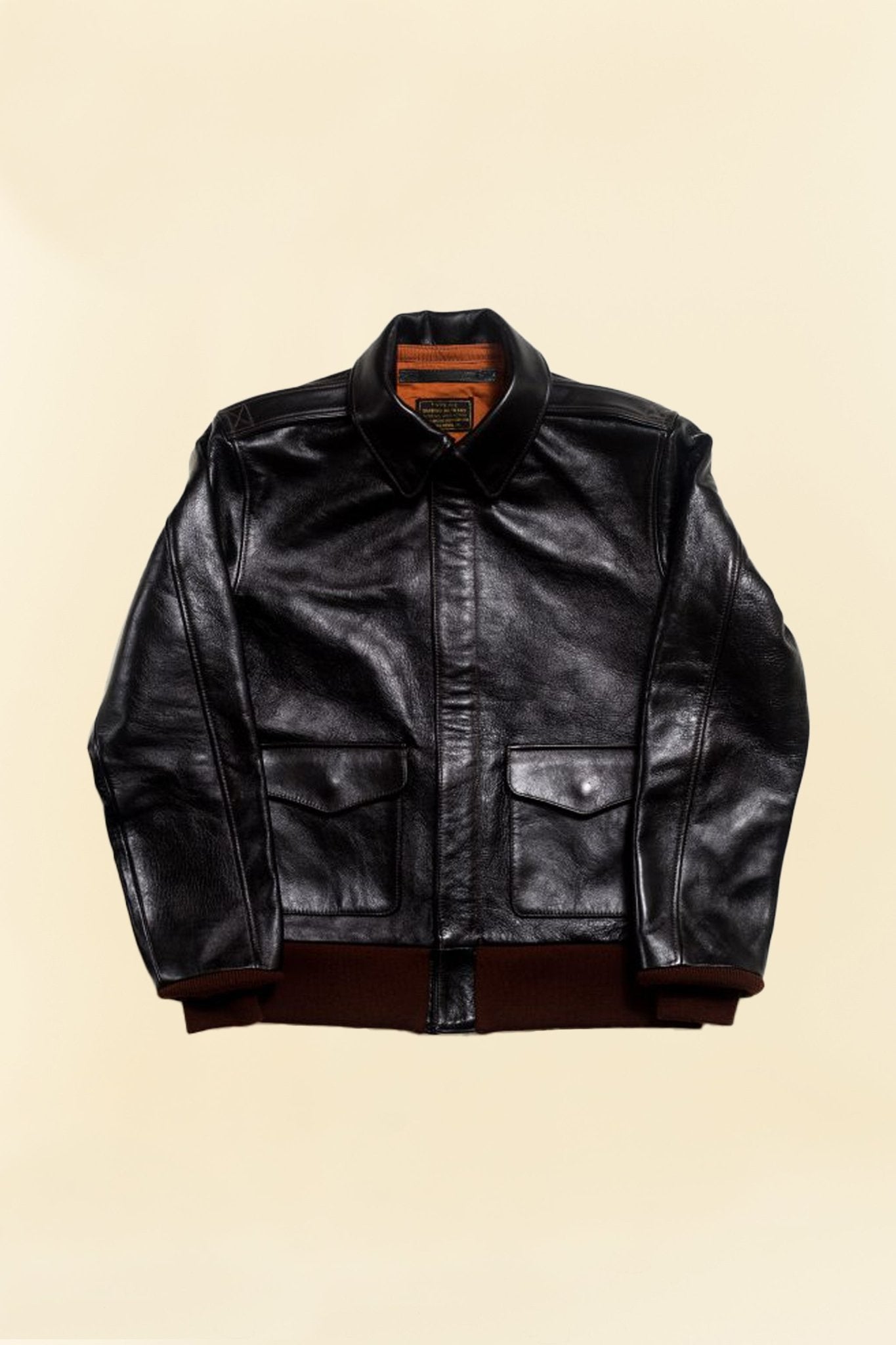 Double Helix 'Type A-2' Horsehide Leather Jacket -Double Helix - URAHARA