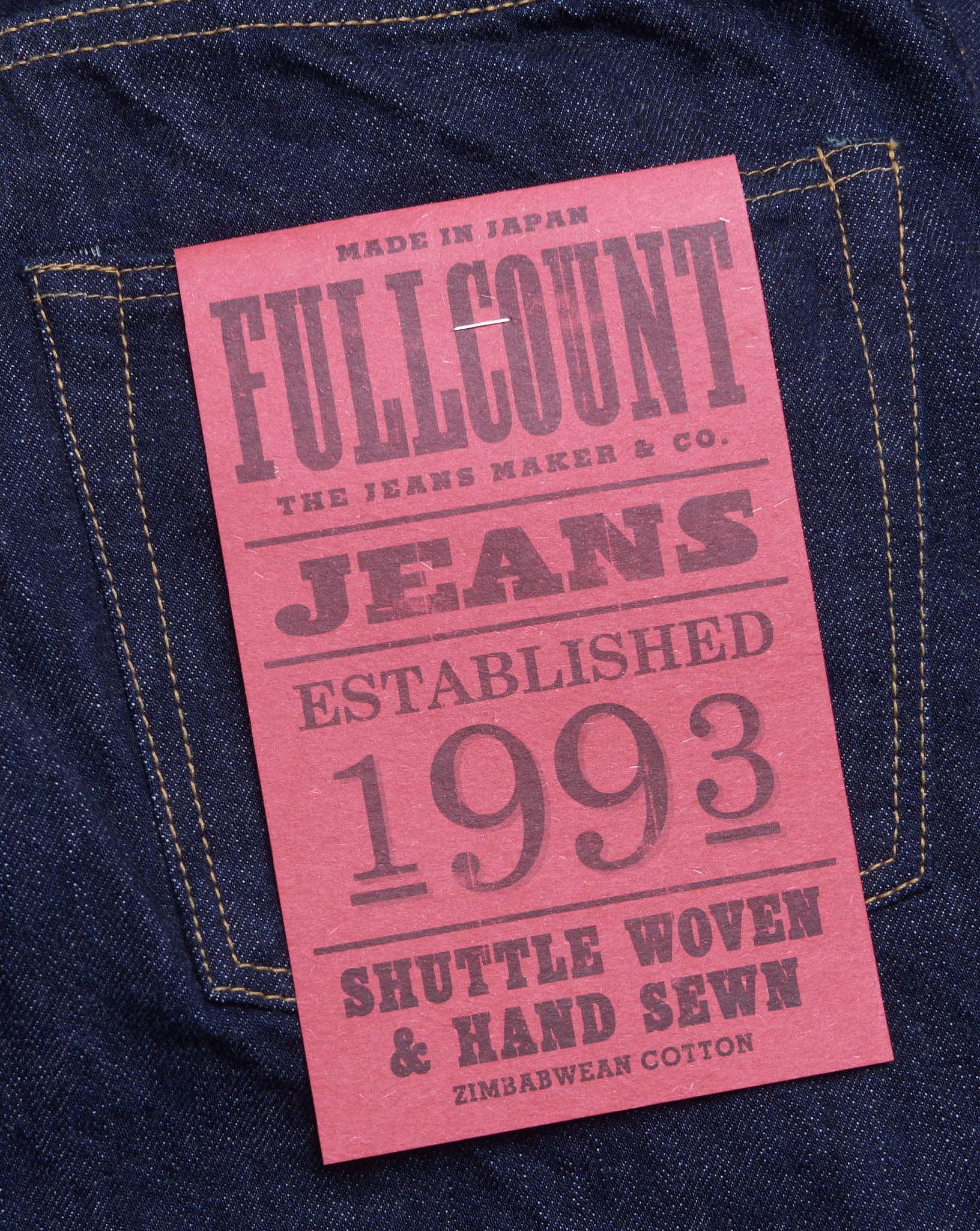 Fullcount 0105 Wide Selvedge Denim - 13.7oz -Fullcount - URAHARA