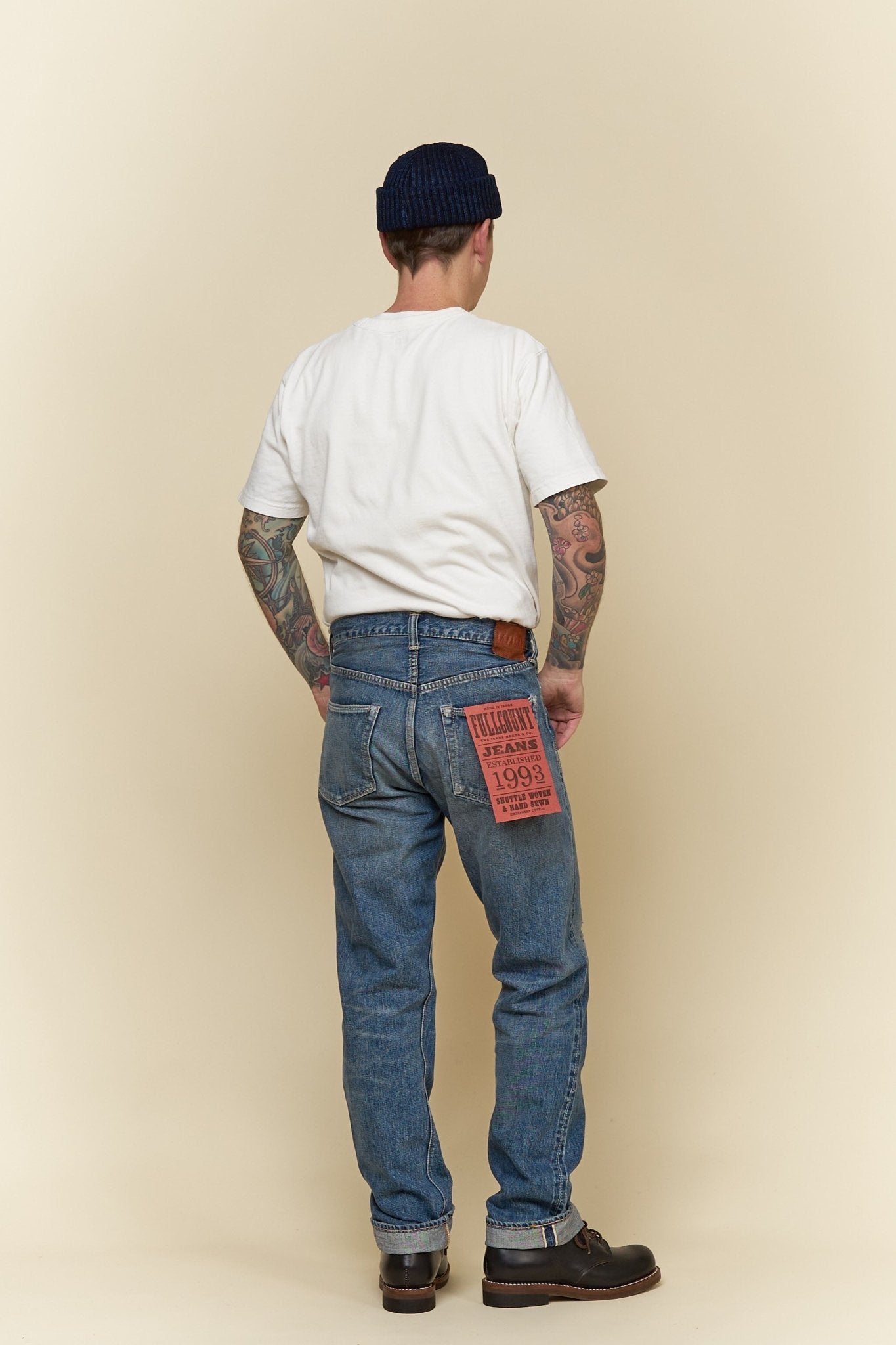 Fullcount 1101 Dartford Washed Straight Selvedge Denim - 13.7oz -Fullcount - URAHARA