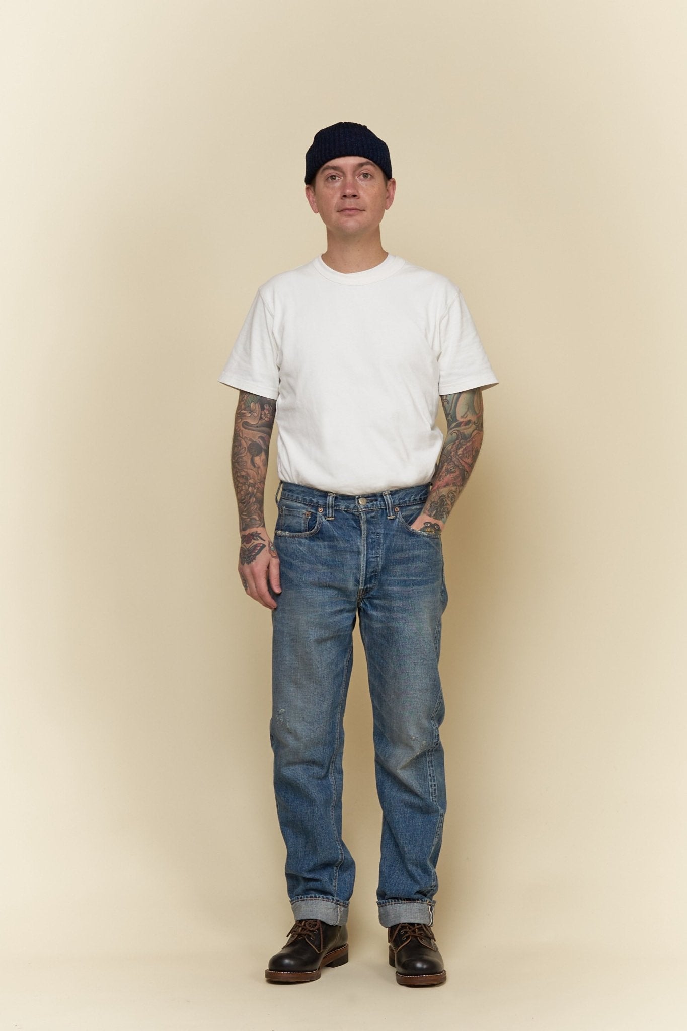 Fullcount 1101 Dartford Washed Straight Selvedge Denim - 13.7oz -Fullcount - URAHARA