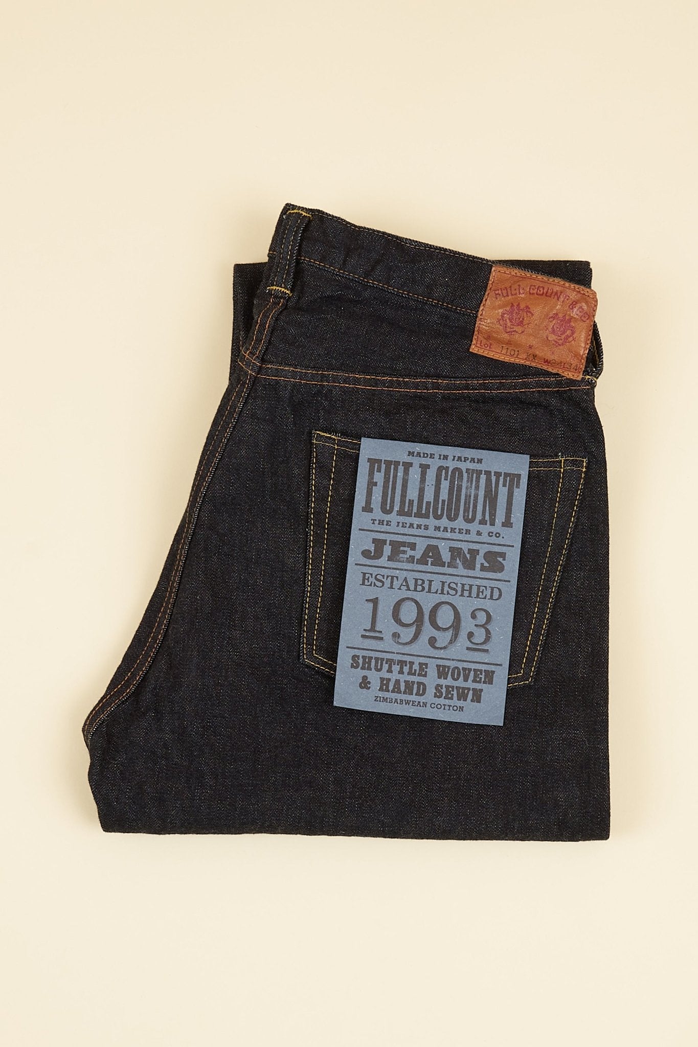 Fullcount 1101XX Straight Selvedge Denim - 15.5oz -Fullcount - URAHARA